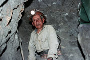 Don Luciano inside the mine